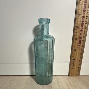 Dr. J. Miller's Vegetable Expectorant Blue Medicine Bottle E. Morgan & Sons